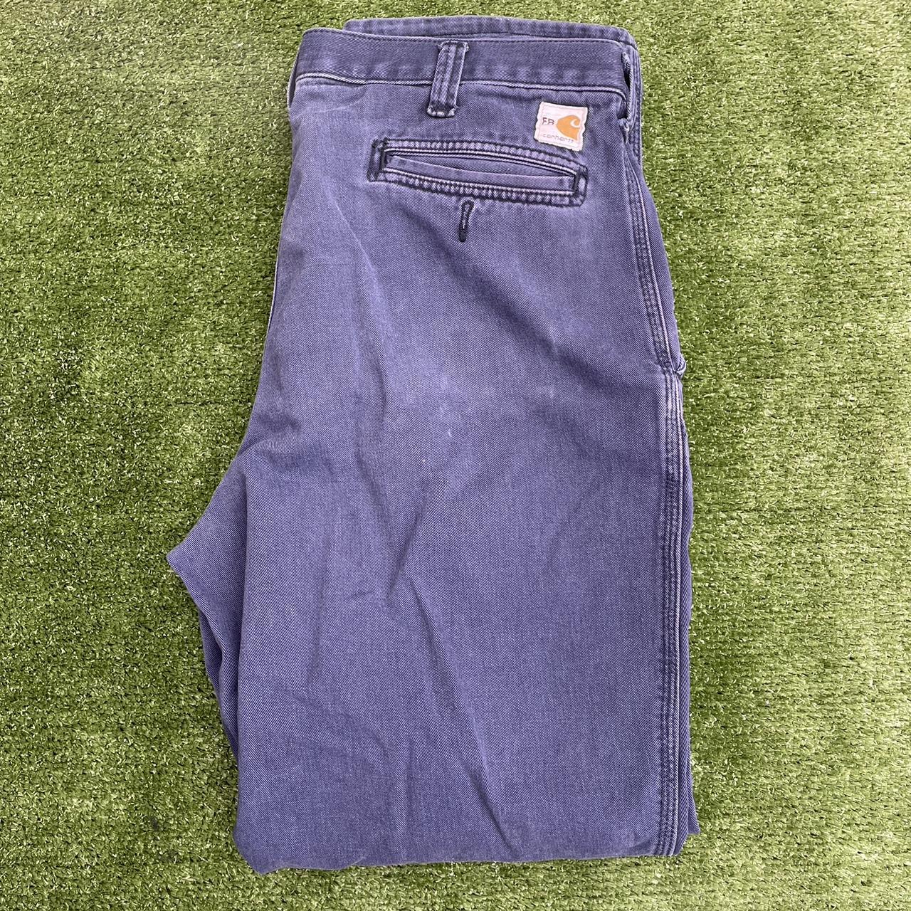 Carhartt FR Fire Resistance Reflective Navy pants... - Depop