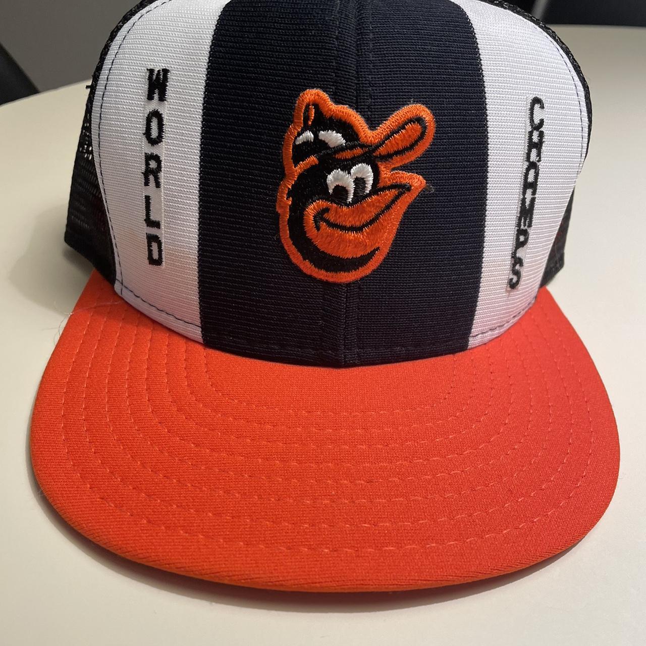 Vintage 1980s Orioles MLB Baseball Orange X-Large - Depop