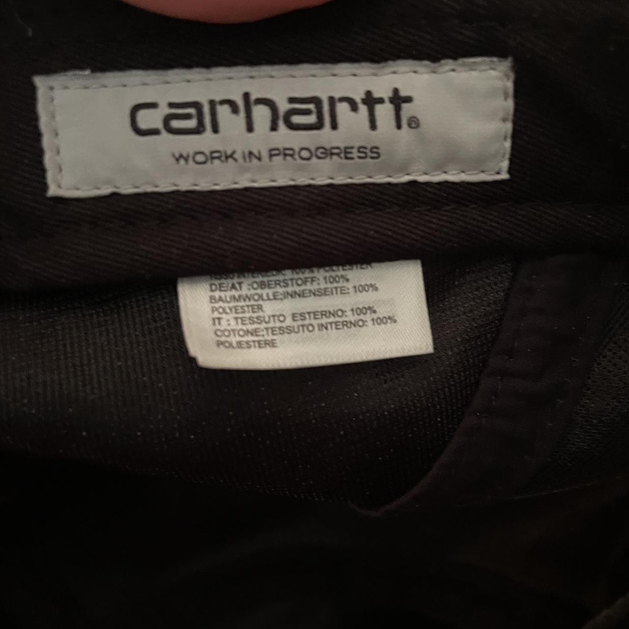 Carhartt WIP black hat. Wore once. Stiff cap - very... - Depop