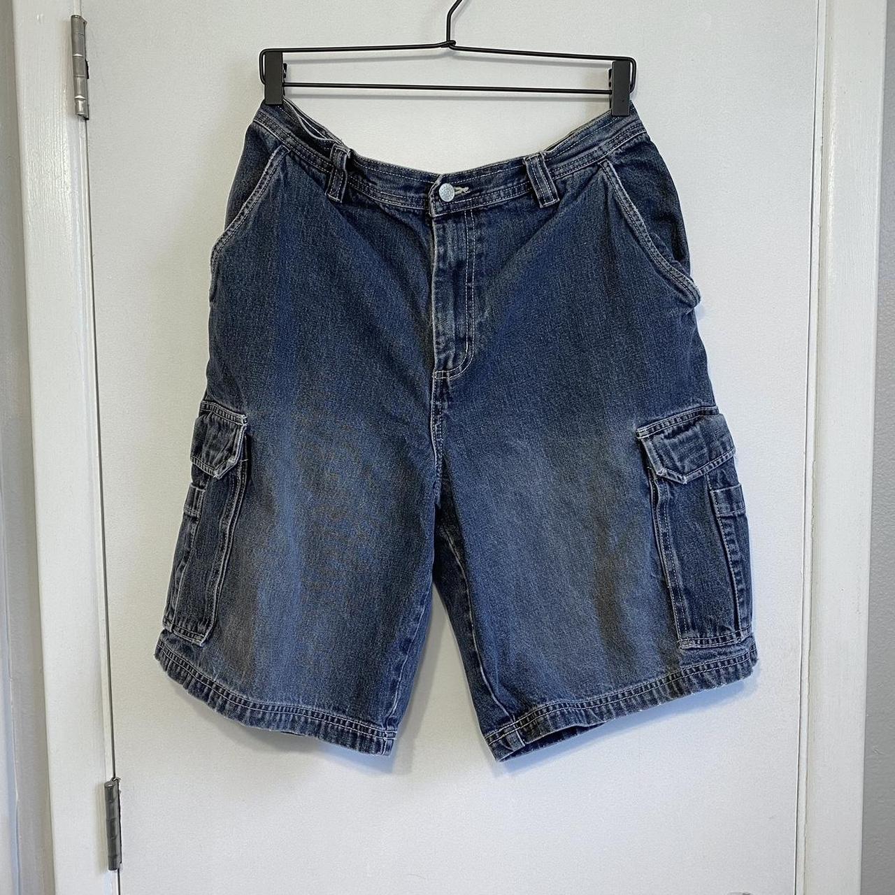 Supreme Washed Denim Short Size: 34 Style: Blue - Depop