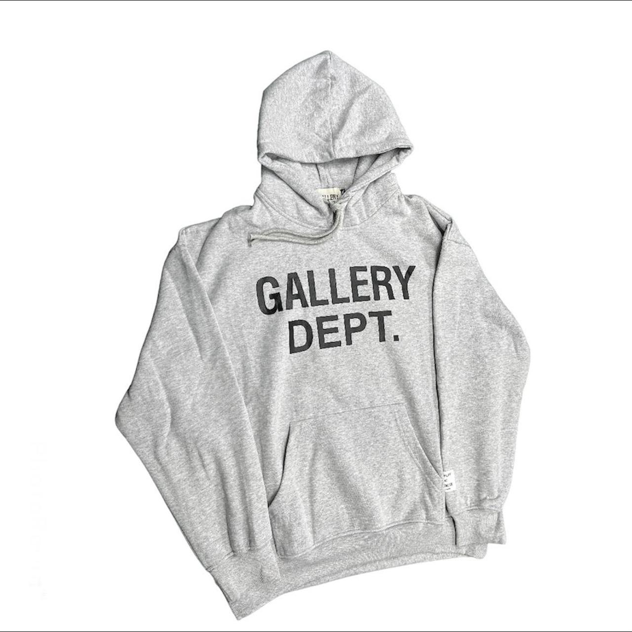 Gallery Dept Light Grey Hoodie XL New with... - Depop