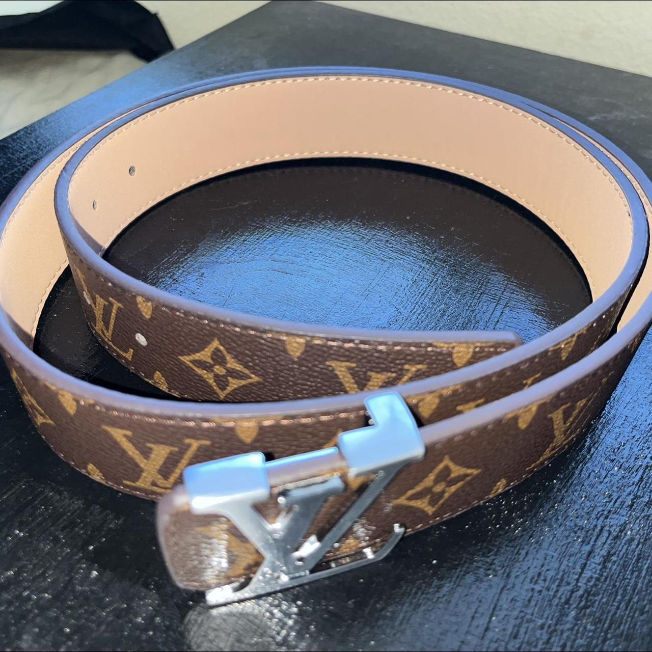 louis vuitton black belt women's