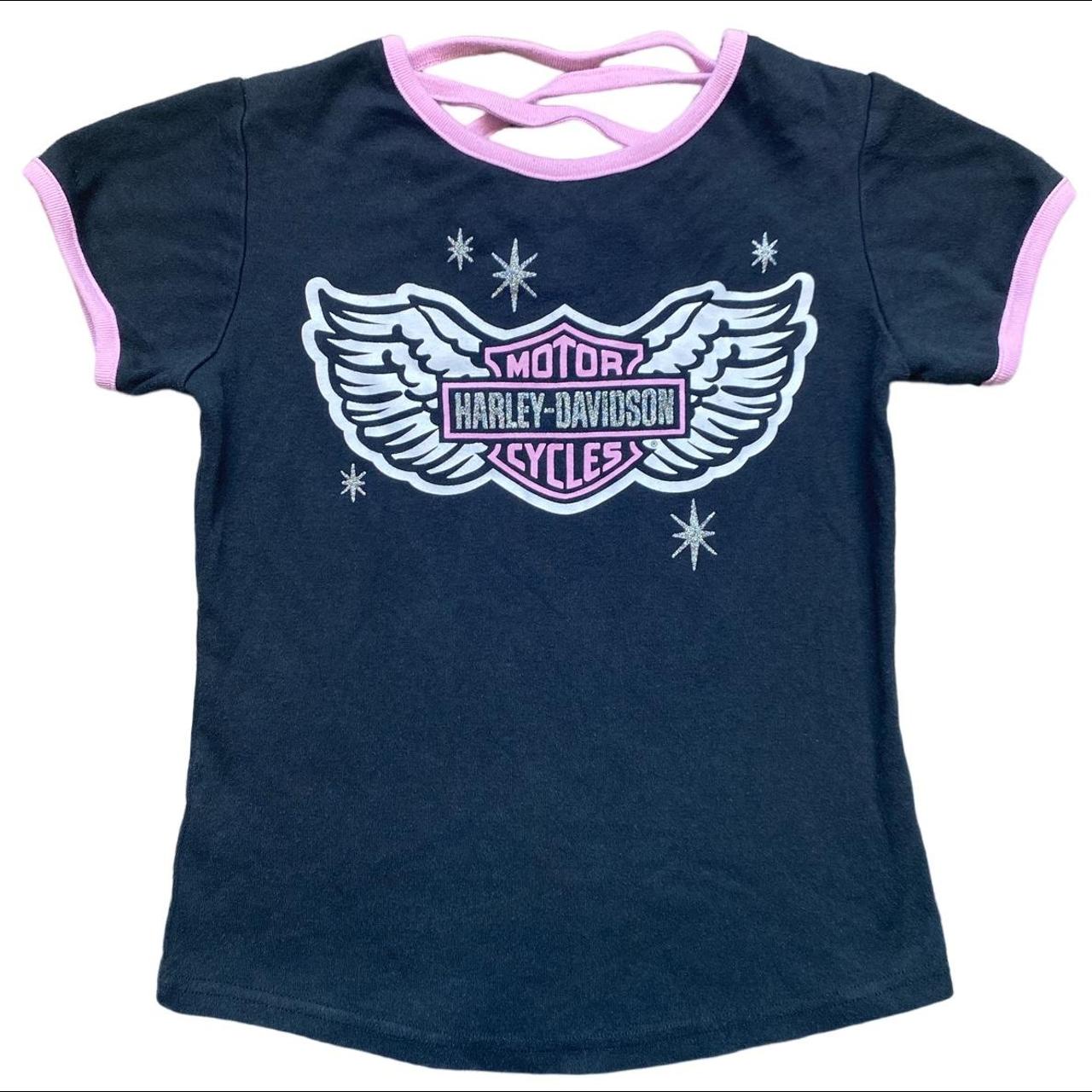 vintage pink harley davidson shirt