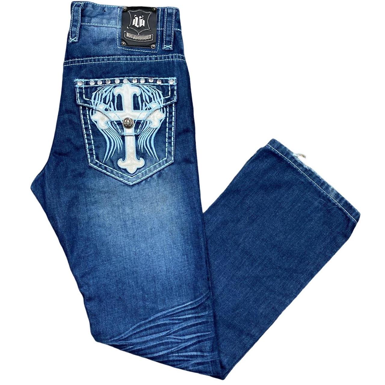 Blue sales wings jeans