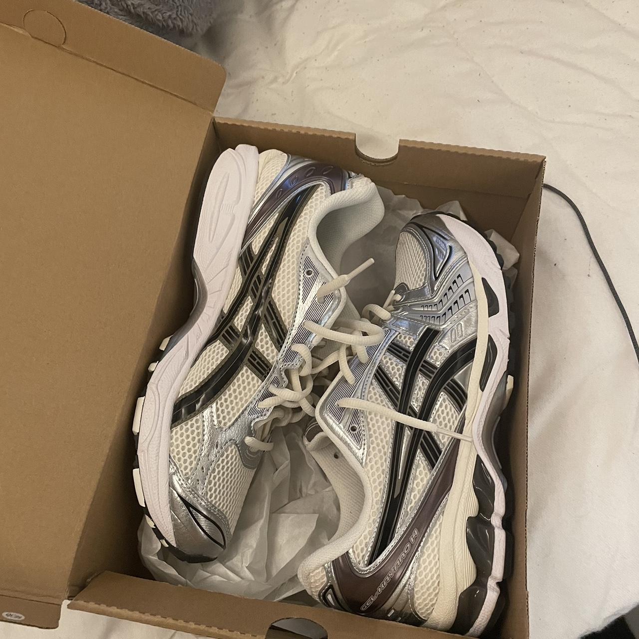 ASICS GEL KAYANO METALLIC PLUM UK8 Worn twice... - Depop