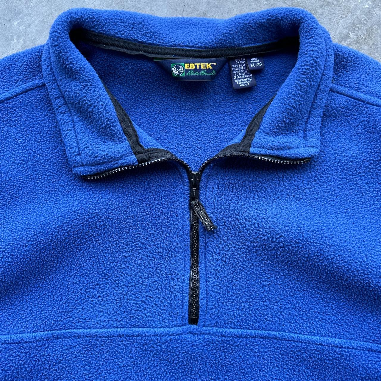 Vtg Mid 90’s Eddie Bauer EBTEK quarter zip fleece... - Depop