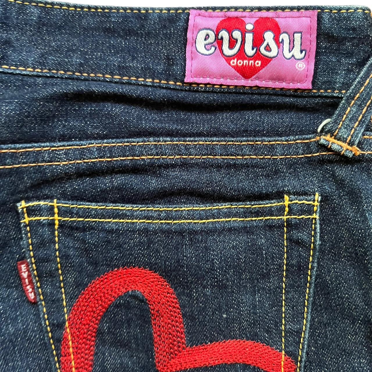 Y2K Evisu Hello Kitty Jeans paypal only, waist 14in,... - Depop