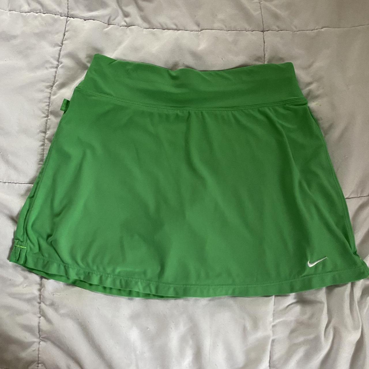 Green Nike tennis skirt Size s Perfect condition... Depop
