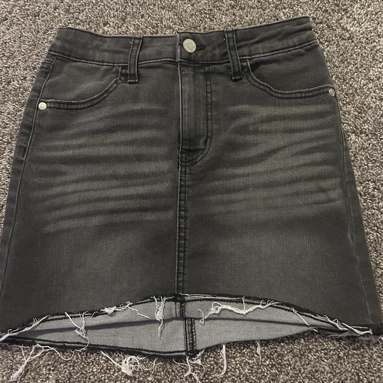 Black jean skirt target best sale