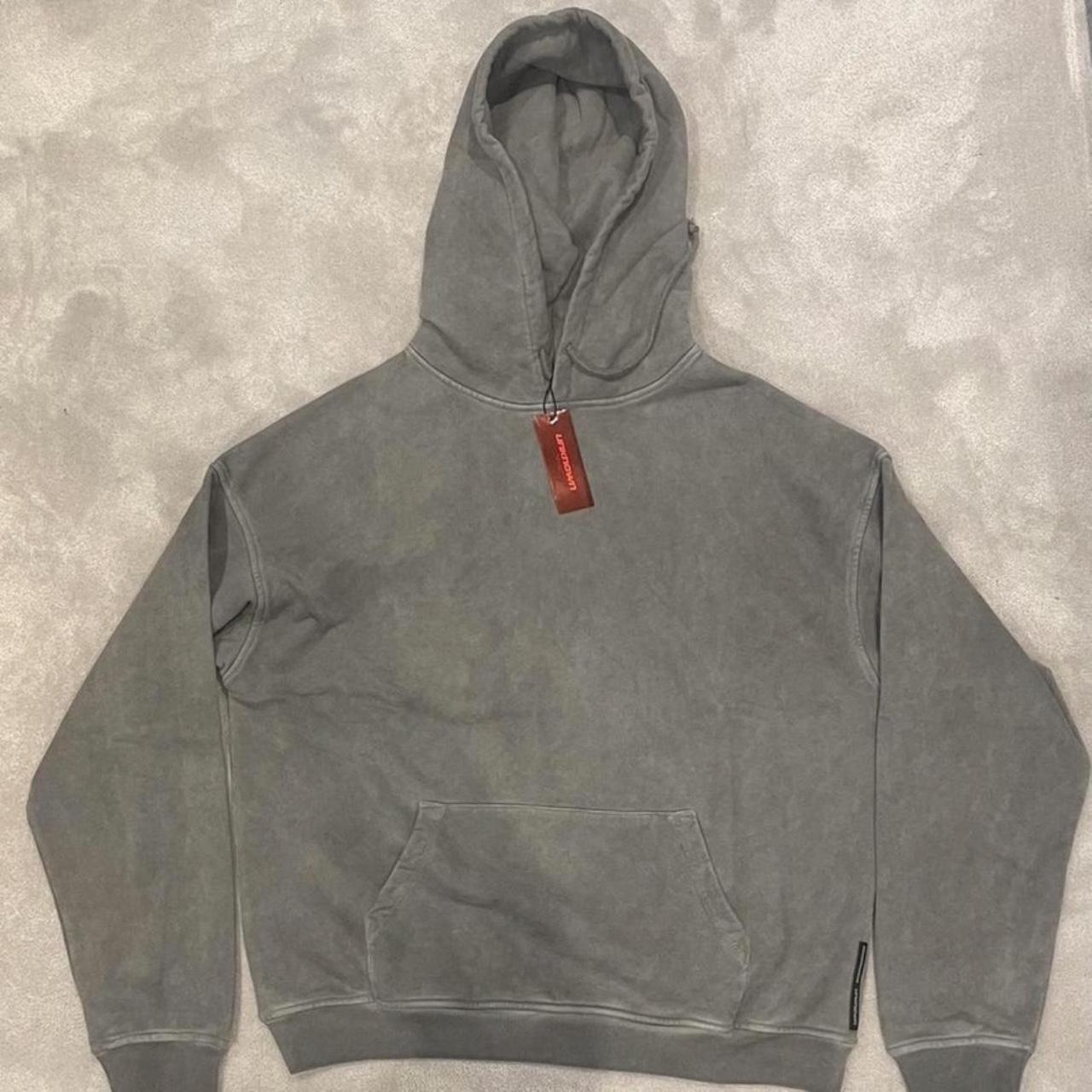 Unknown London washed grey hoodie Size medium... - Depop