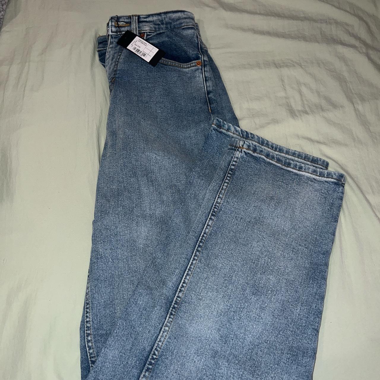 Motel rocks parallel jeans in light wash blue Size... - Depop
