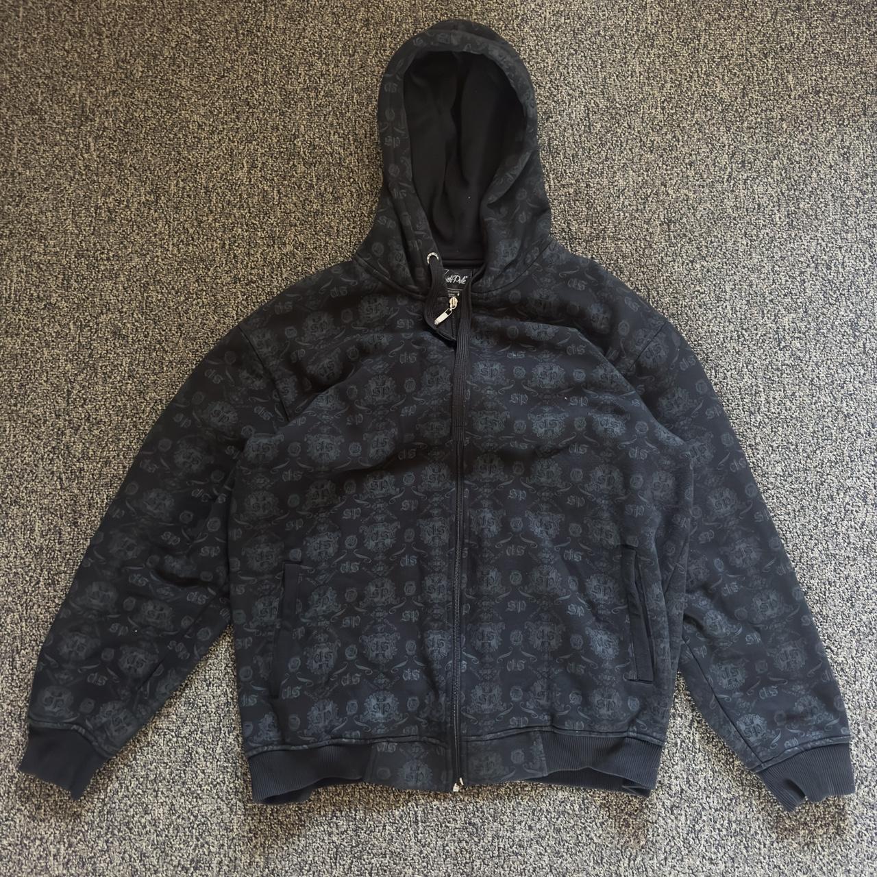 South Pole all over print zip up hoodie Size L (fits... - Depop