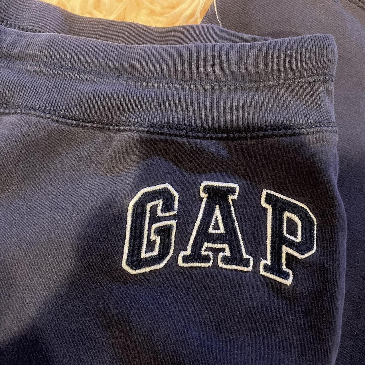 Gap Women's Navy and White Joggers-tracksuits | Depop