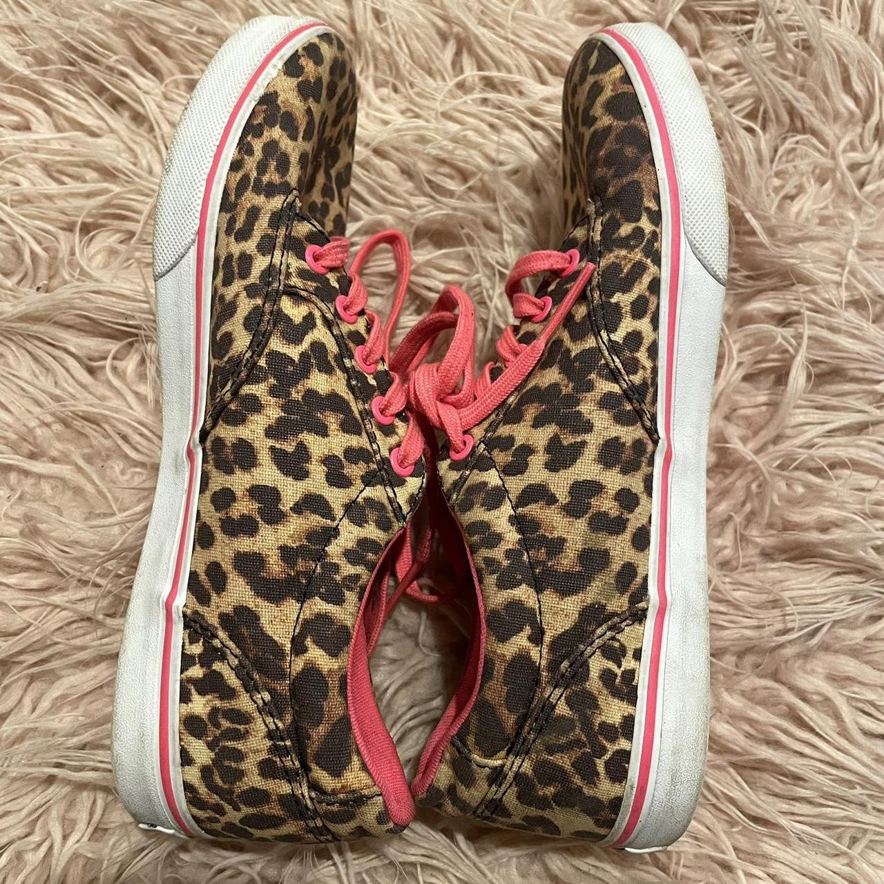 Vans hot pink leopard animal print winston canvas