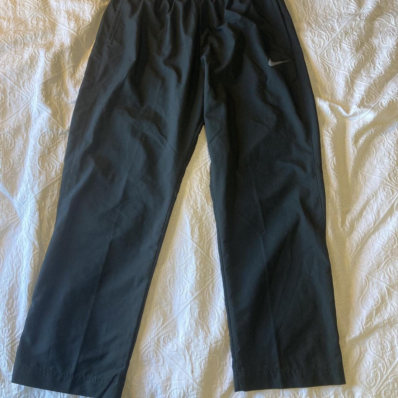 Baggy Nike Dri-Fit Black Joggers. Adjustable waist... - Depop