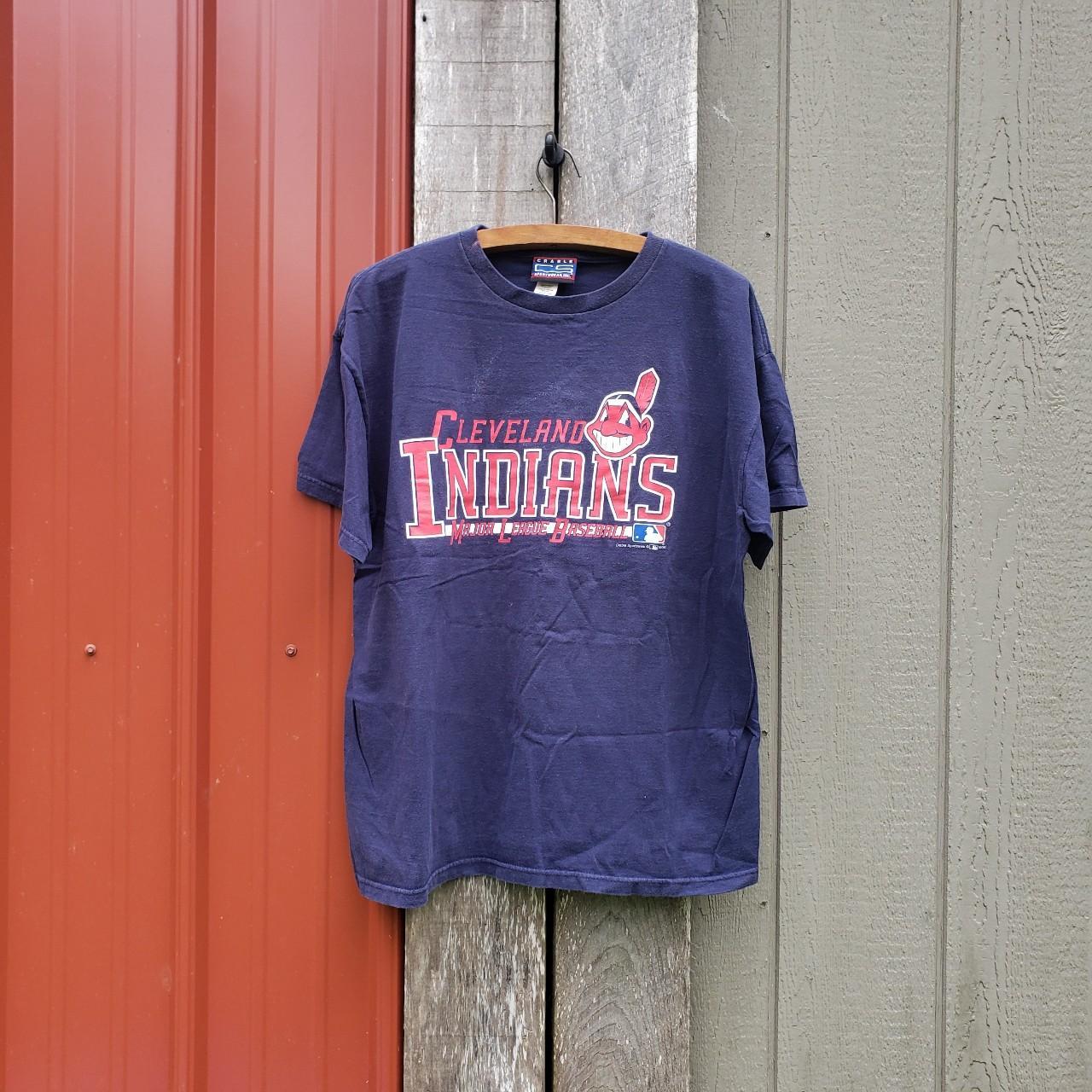 Vintage 1998 Chief Wahoo T Shirt Cleveland Indians - Depop