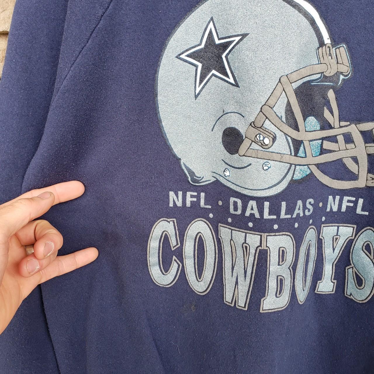 DALLAS COWBOYS VINTAGE 90s NFL FOOTBALL HELMET SWEATSHIRT LARGE