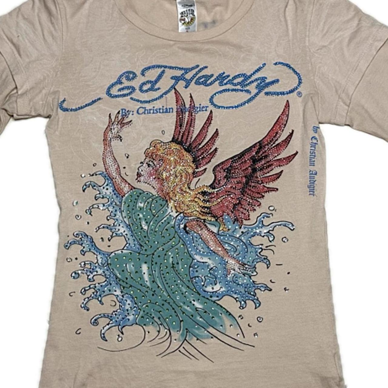 Y2K RARE VINTAGE Ed Hardy Long Sleeve- Size S | Depop