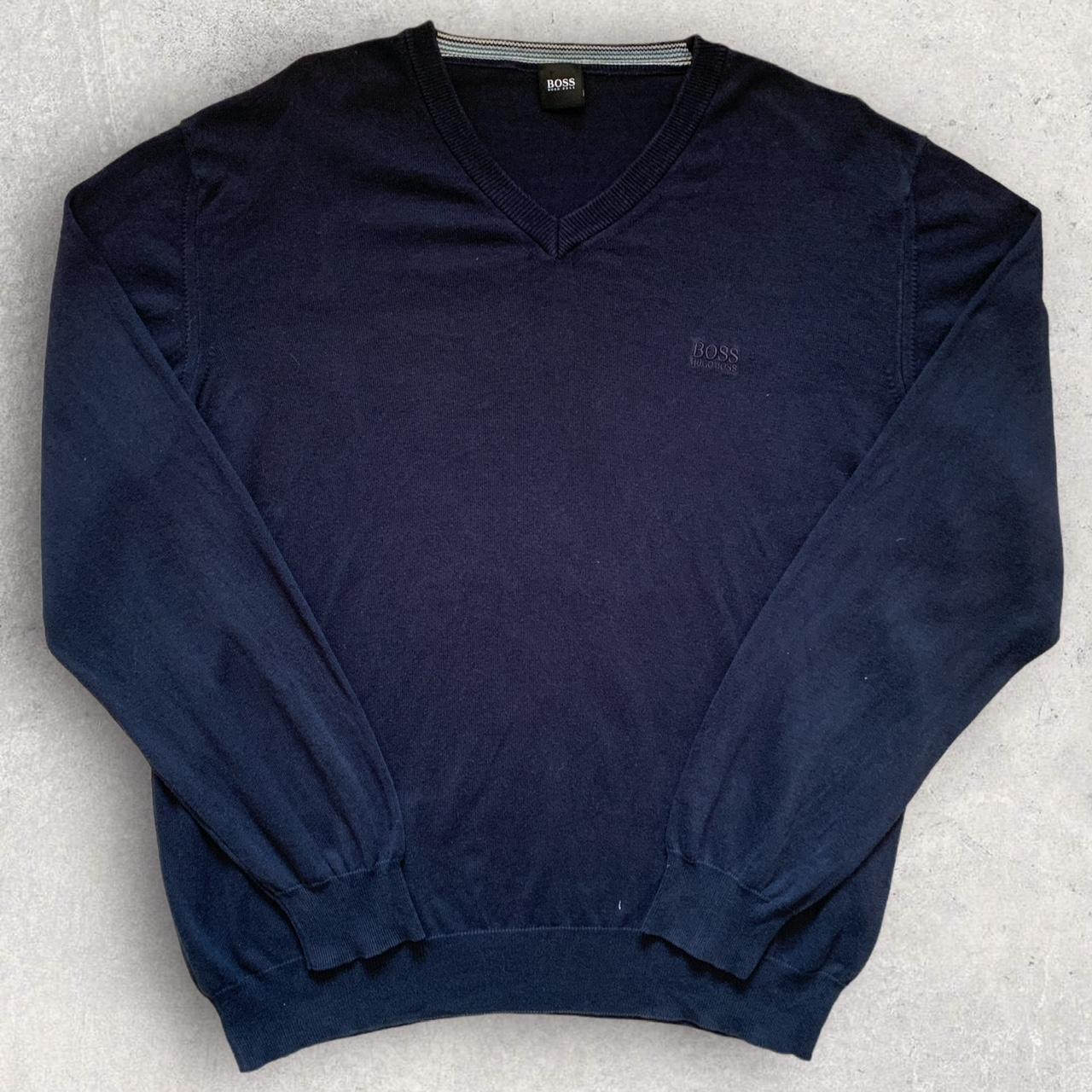 Hugo Boss Men's Navy Jumper Depop