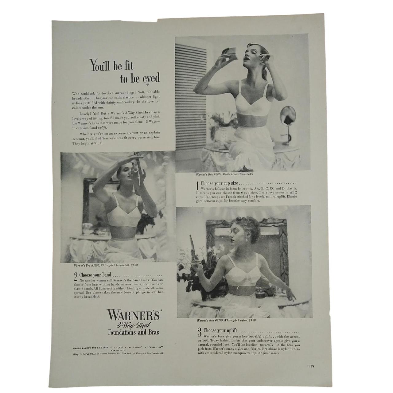 Warner's Foundations Bras Underwear - 10x14 - 1950 - Depop