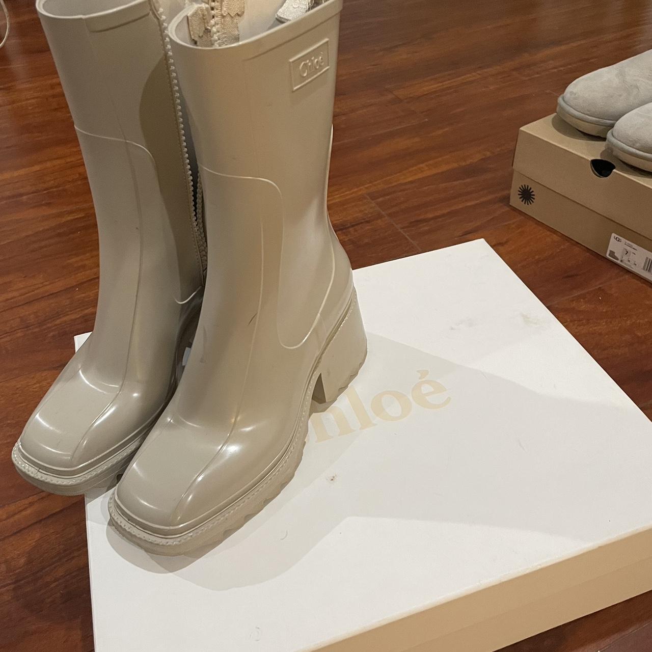 【Chloe】Betty Boots Nomad Beige Chloe Betty Rain Boot 9US, Nomad Beige | eBay