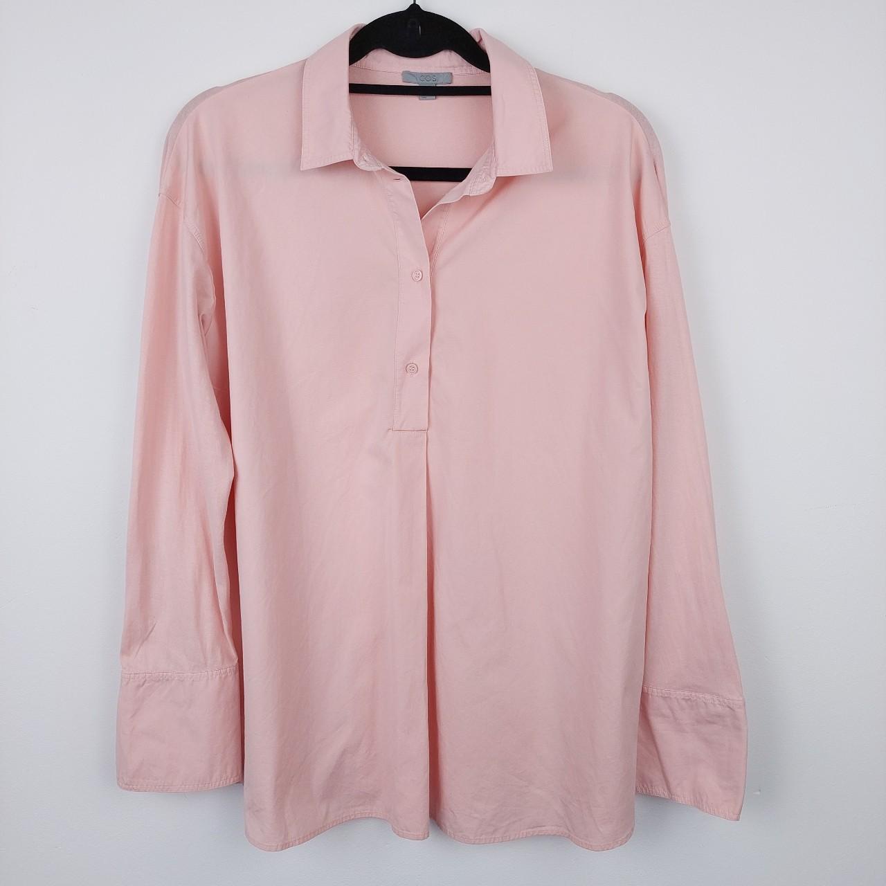 Pink COS Shirt Womens Size Small Oversized - Depop