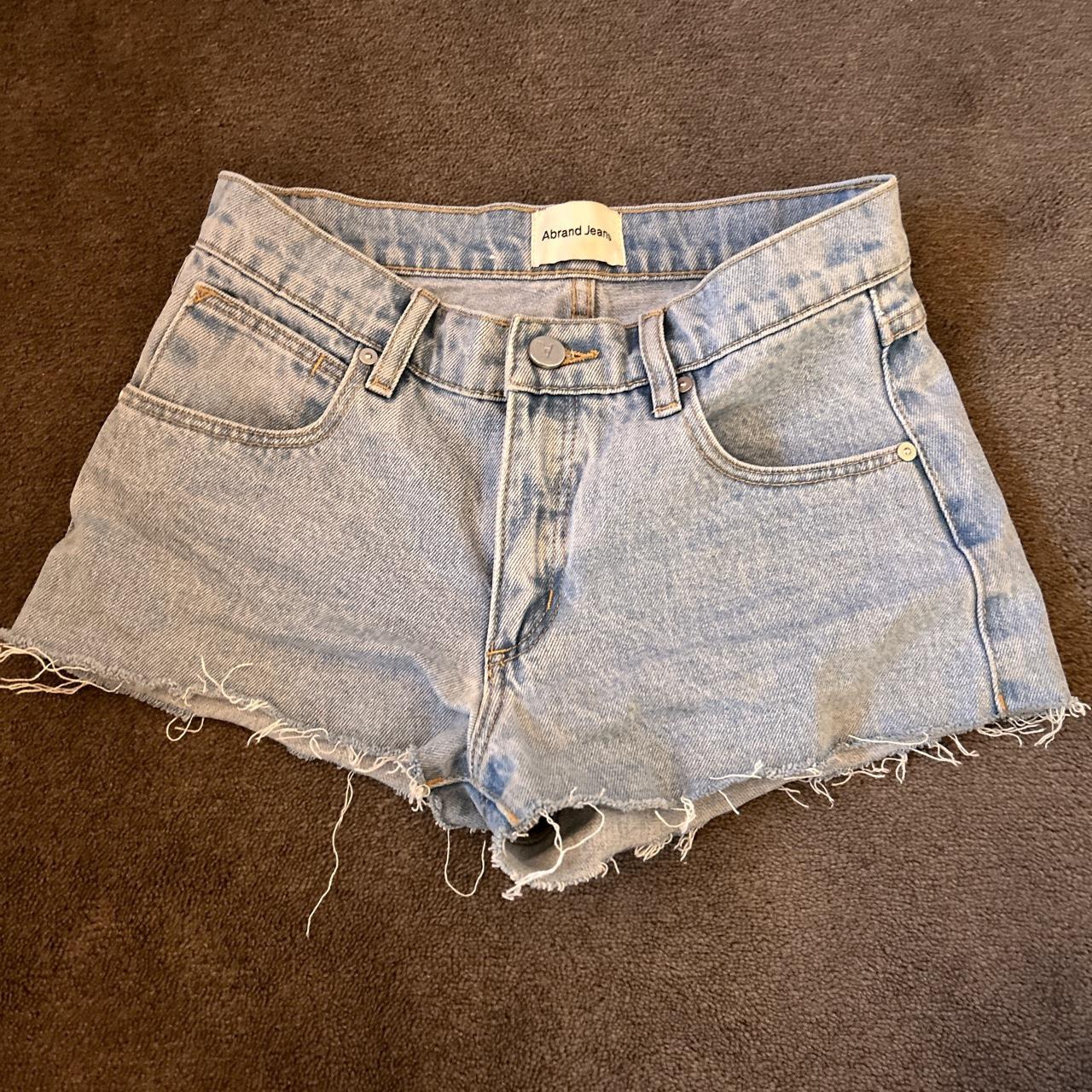 Low rise 99 Abrand shorts size 24 / Au 6 rarely worn... - Depop