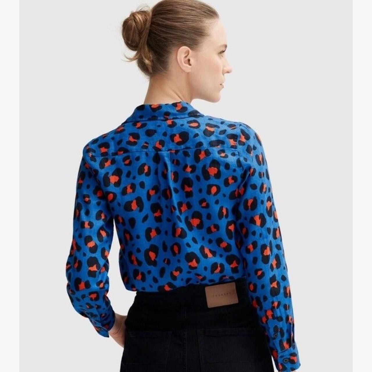 Trenery RRP $149 French Linen Blue Ocelot Depop