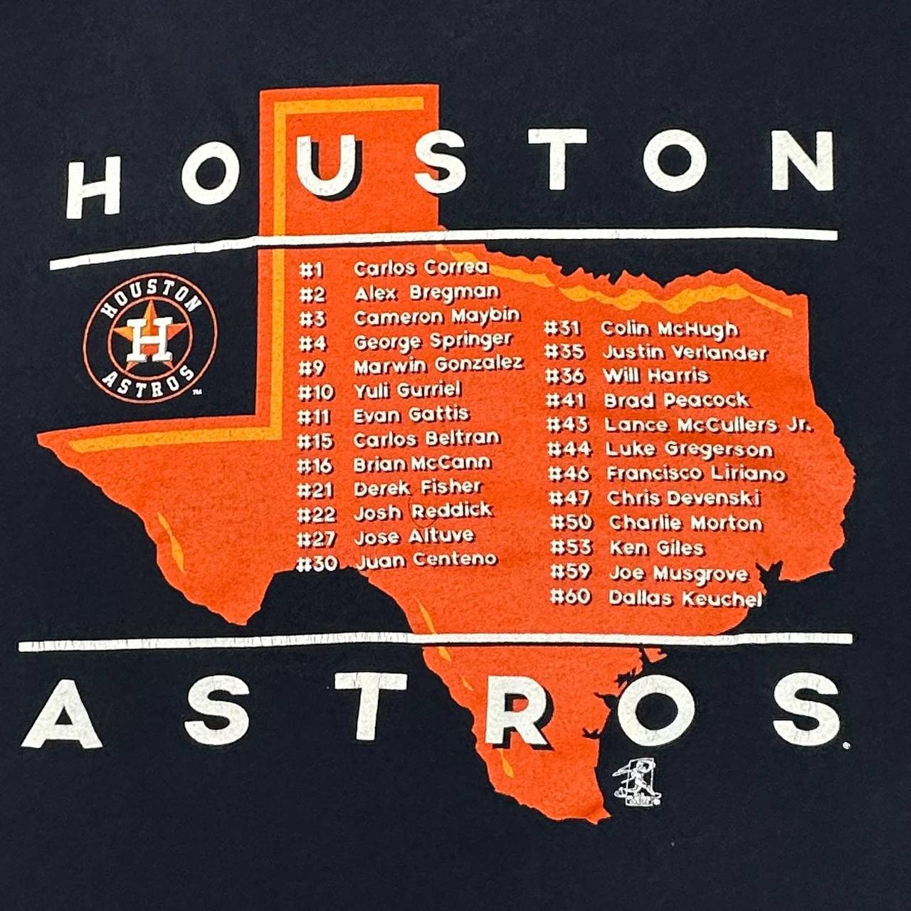 Houston Astros 2017 World Series Champions Orange - Depop