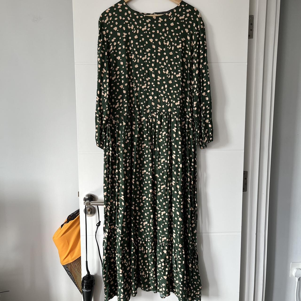 Primark green 2024 spotty dress