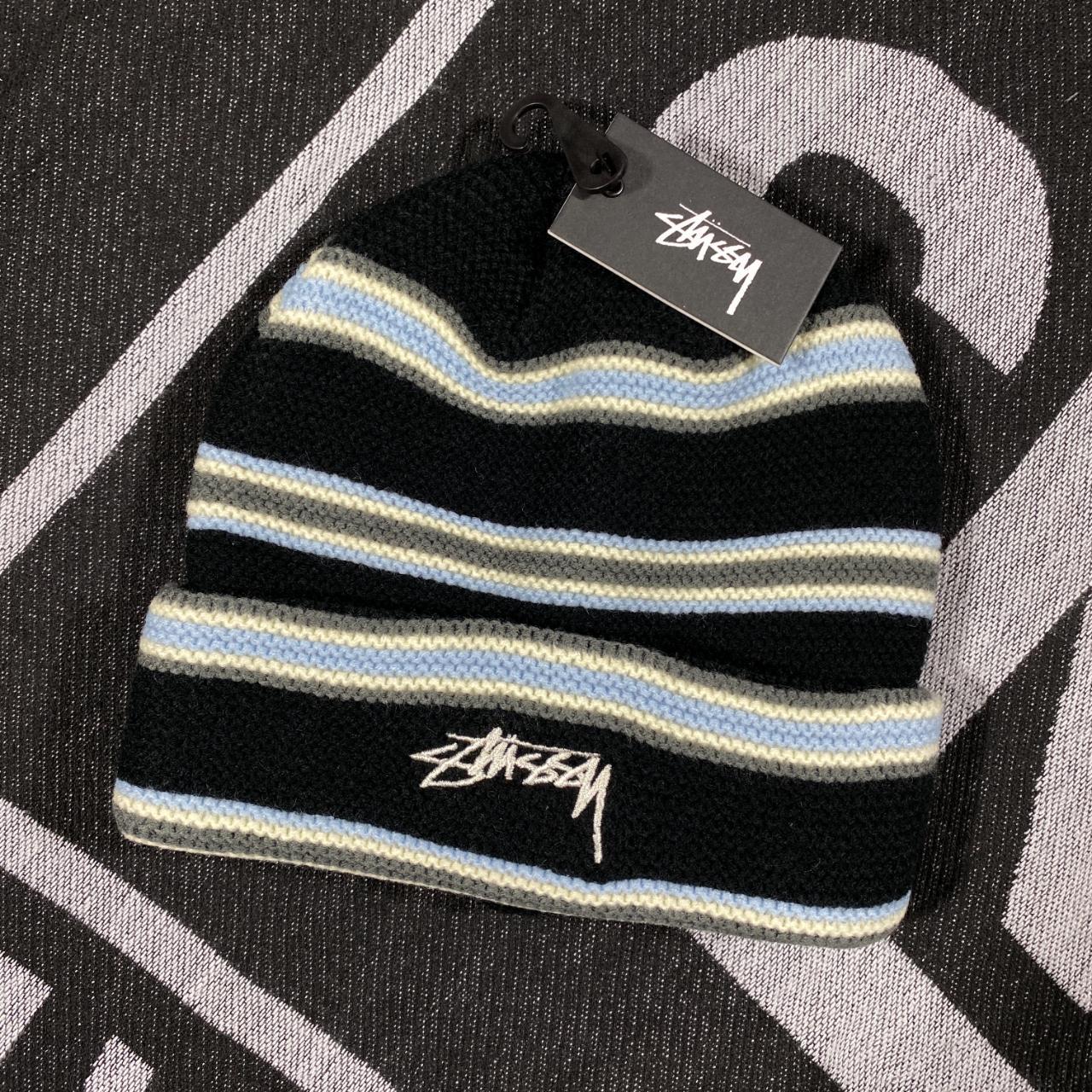 Stussy Triple Stripe Cuff Beanie - Burgundy | Flatspot