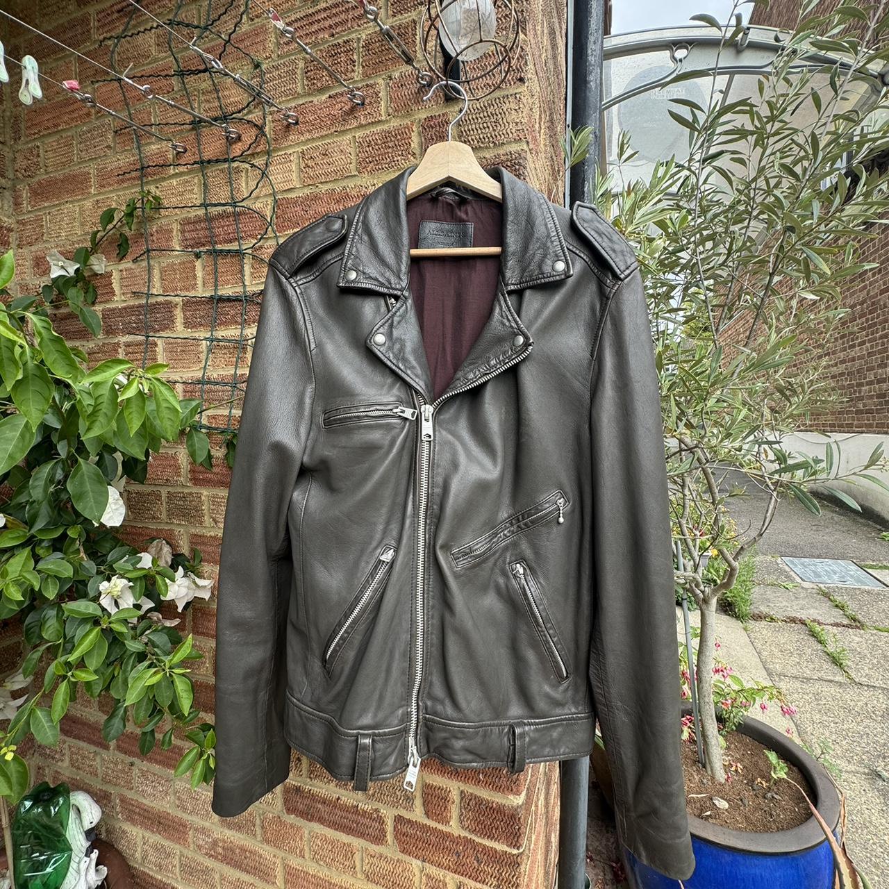 Vintage All Saints Leather Jacket ALLSAINTS Vintage Cargo Leather