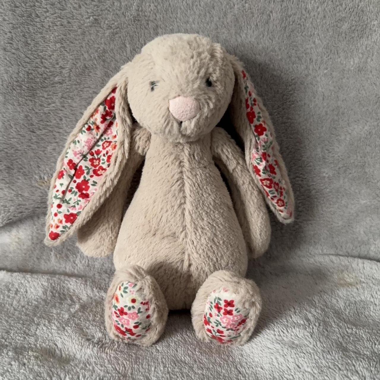 RARE RETIRED JellyCat Bashful Snow cream/grey /Blush Bunny set of hot 3 VHTF