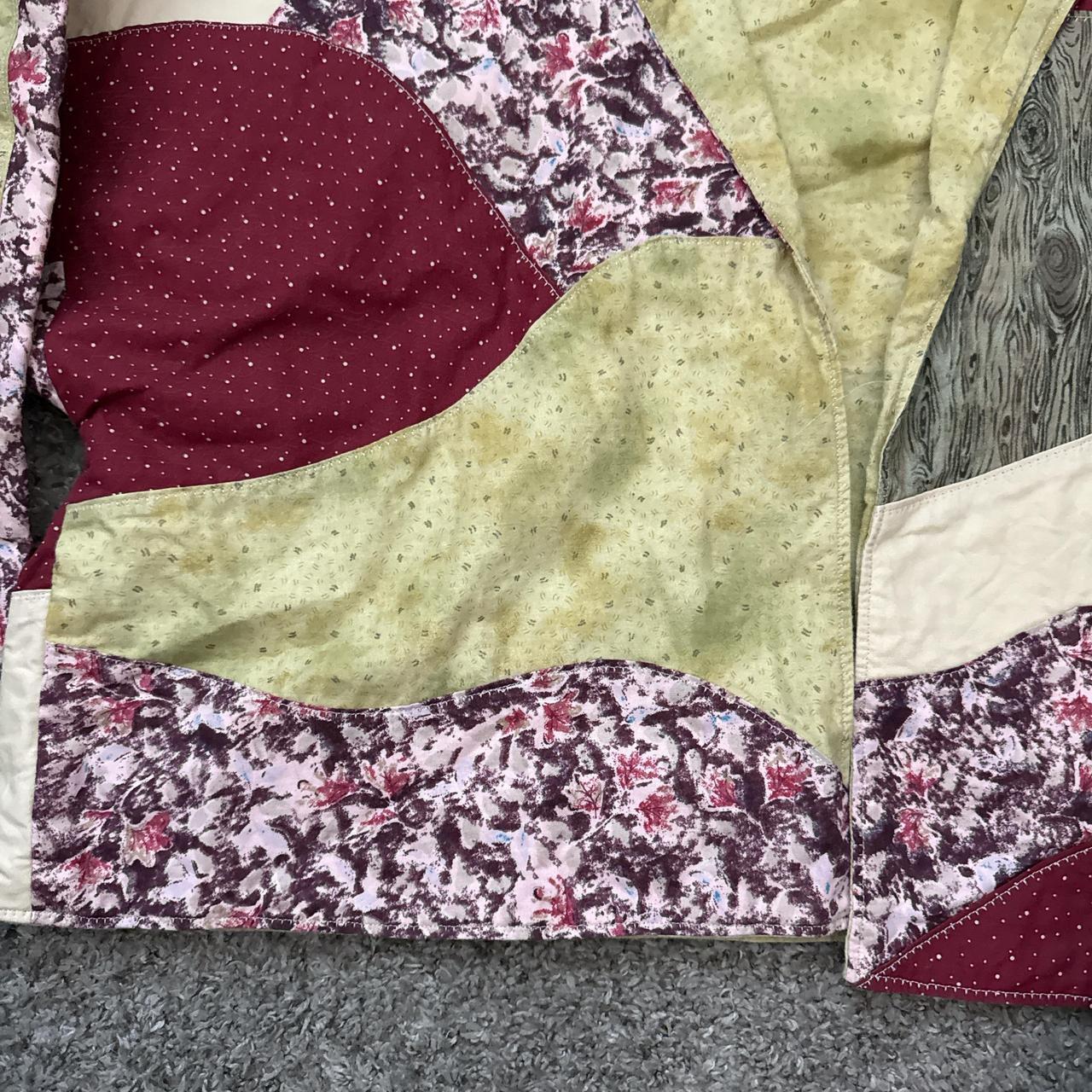 Men's Jacket - Multi/Red - XL – Unique patchwork … - image 7