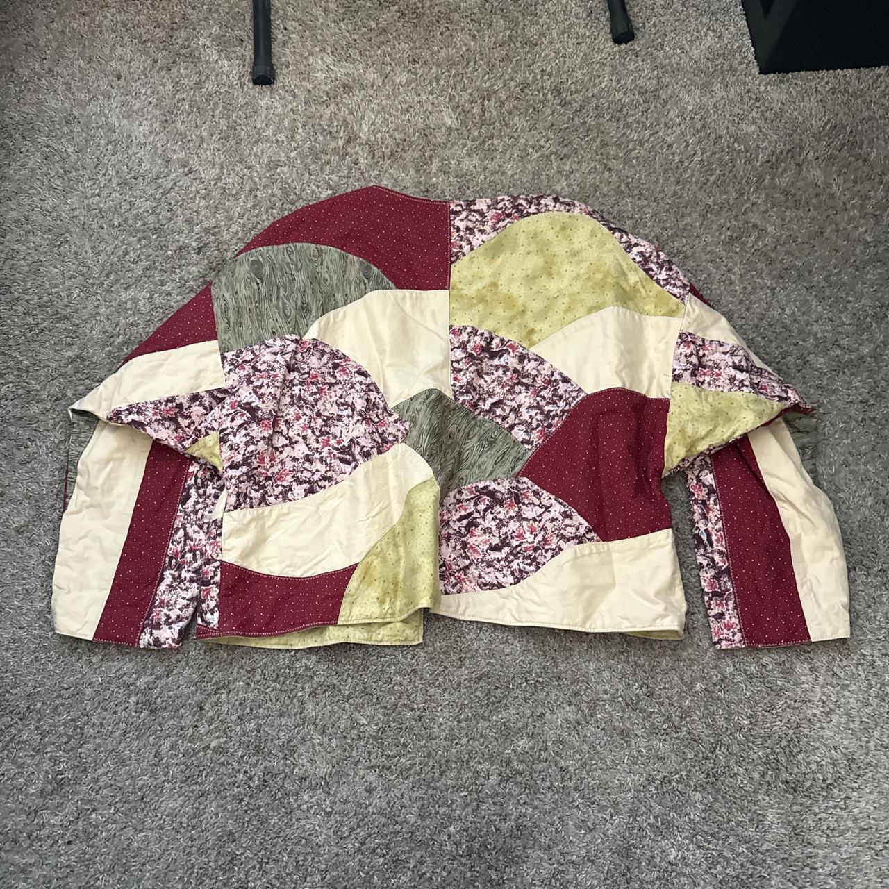 Men's Jacket - Multi/Red - XL – Unique patchwork … - image 5