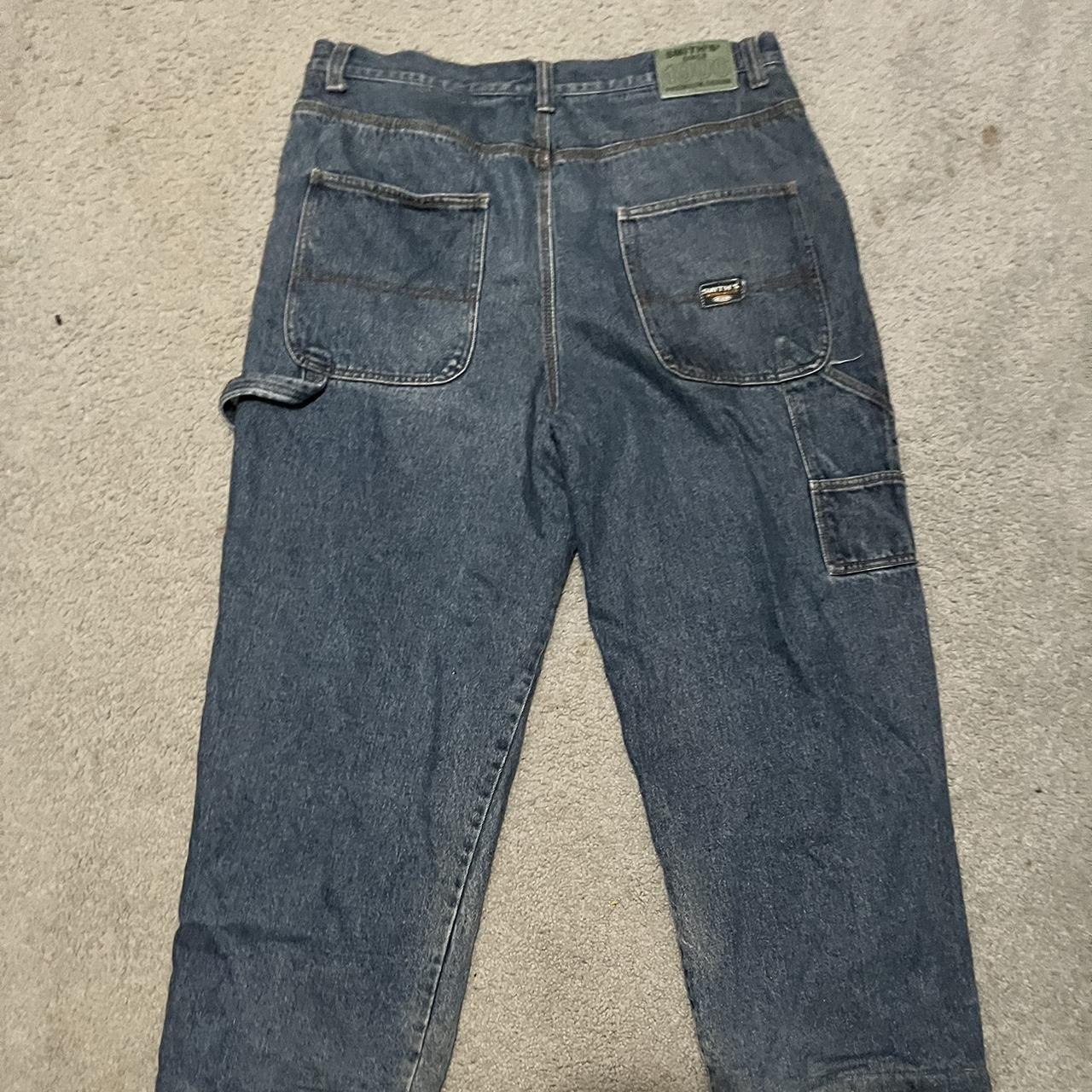 Vintage Baggy Smiths Workwear carpenter jeans... - Depop