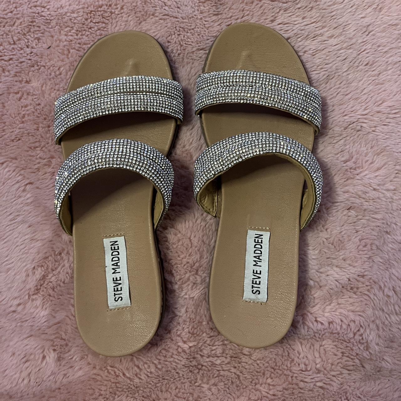 Steve Madden Sparkly Sandals Size 65 They Are A Depop
