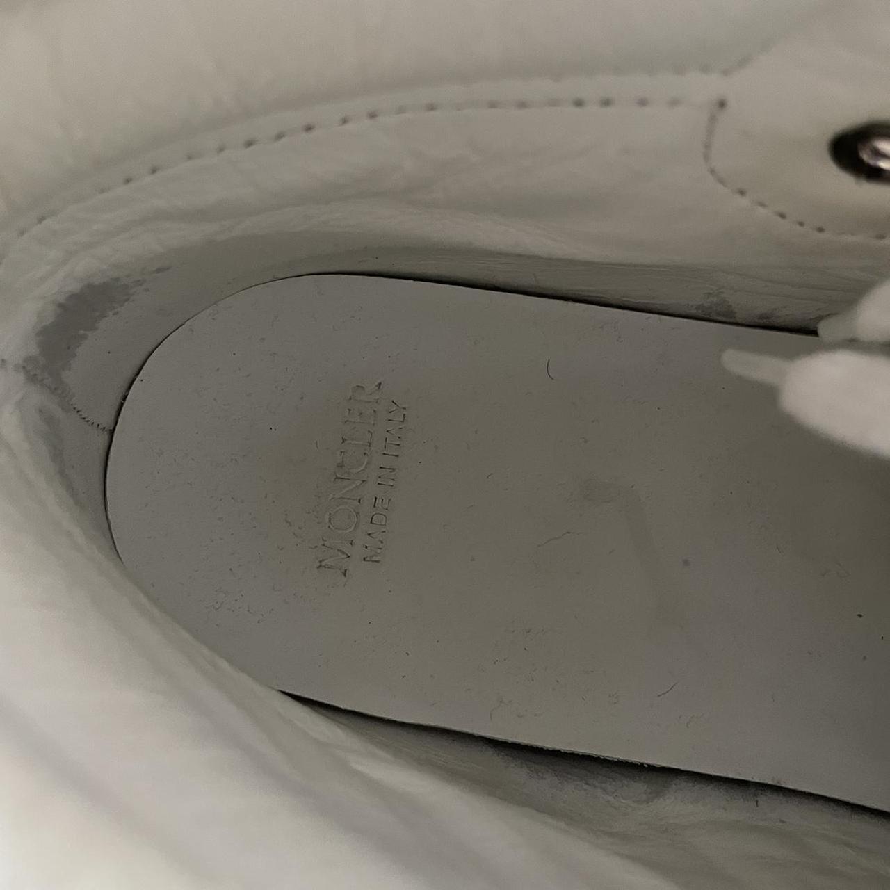 Moncler Shoes White Lyon Scarpa Leather High-top, Im...