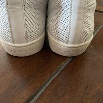 Moncler Shoes White Lyon Scarpa Leather High-top Im... - Depop