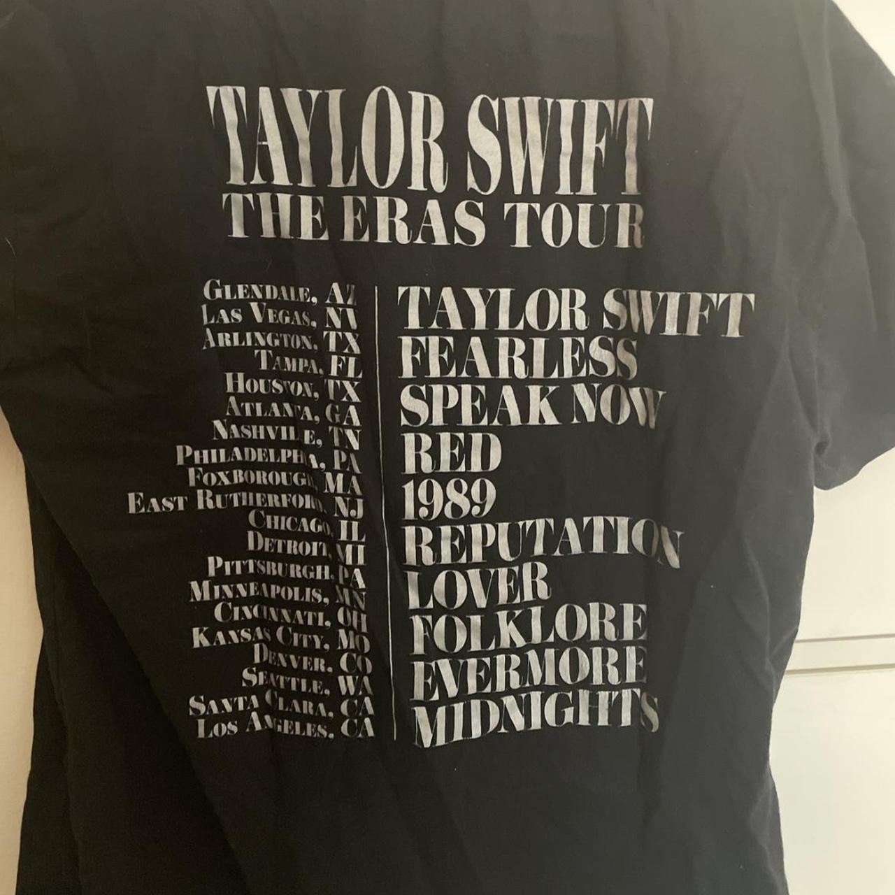 taylor swift top! real merch, bought at 2nd night... - Depop