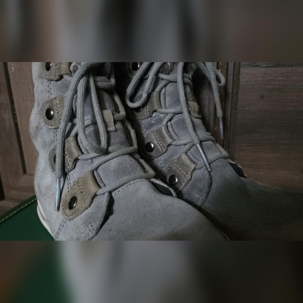 Sorel Explorer Joan Grey Faux Fur Winter Snow Hiking... Depop