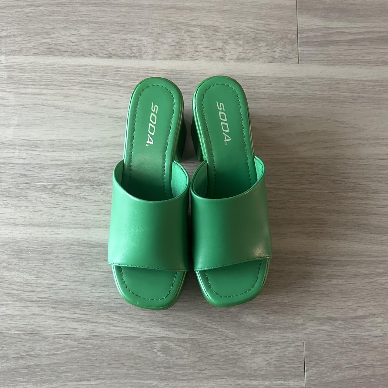 Women's Green Sandals | Depop