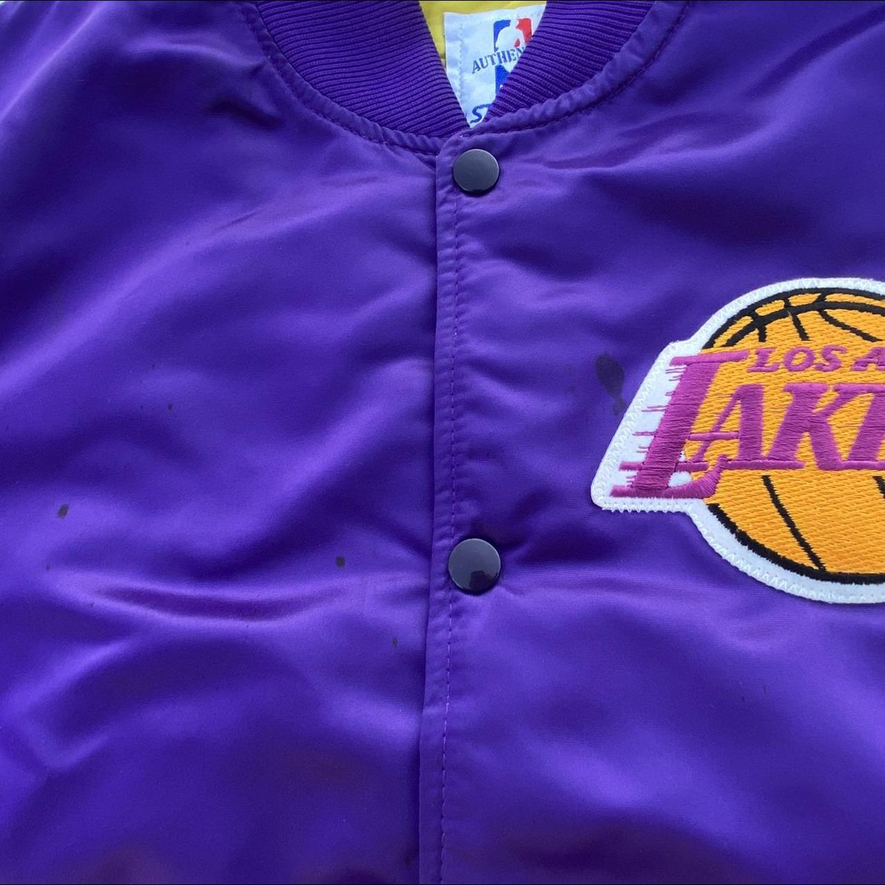 Vintage 80's Lakers starter warm up jacket Size - Depop