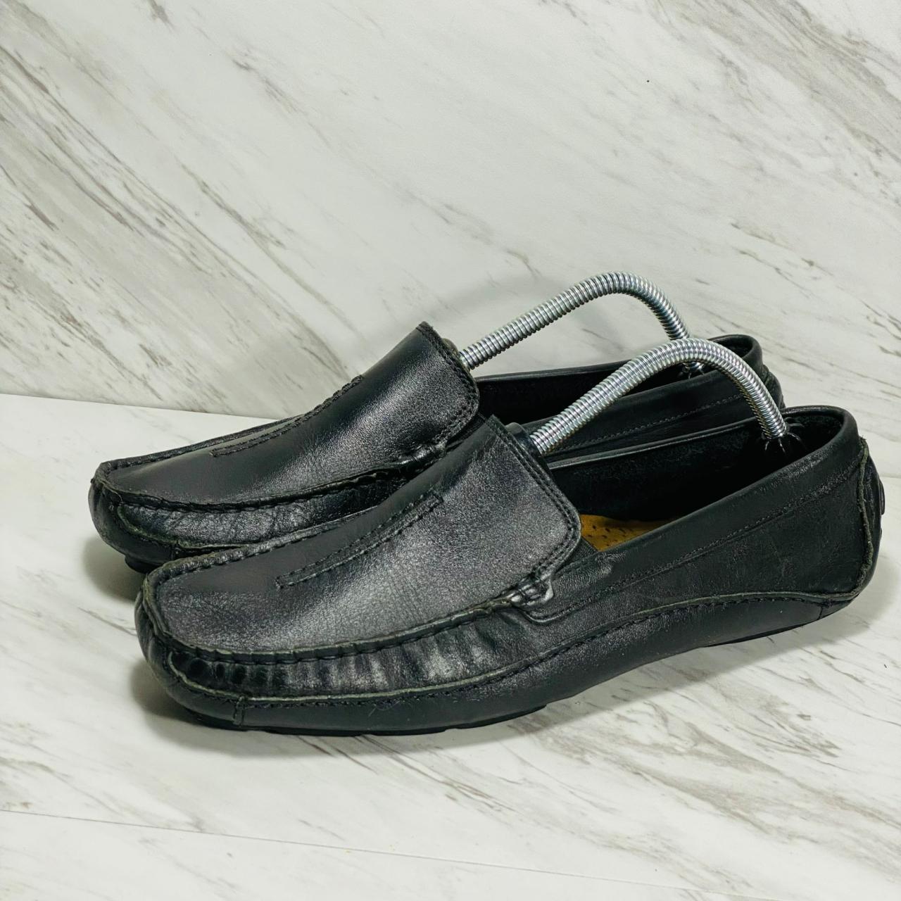 Clarks Men's Black Loafers | Depop