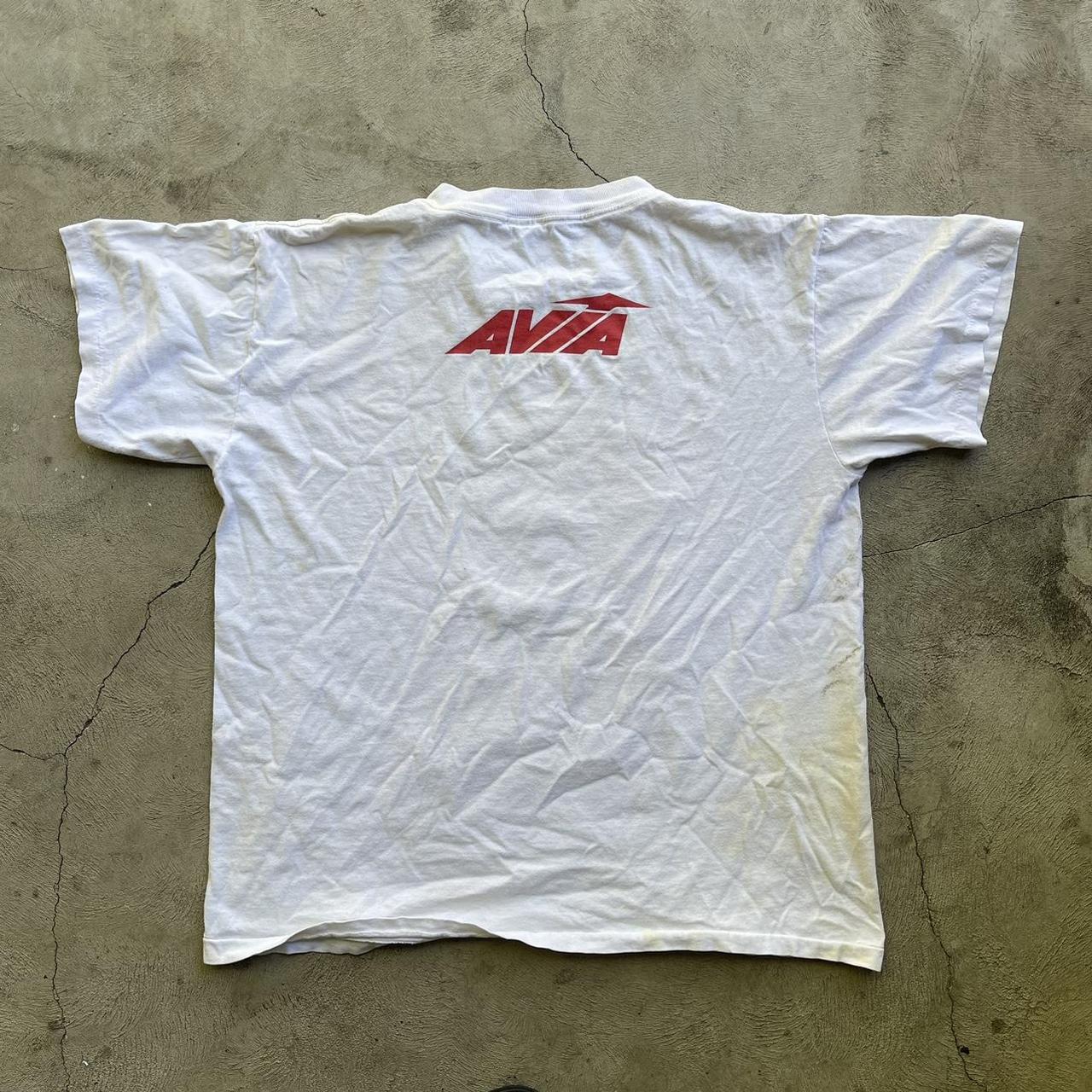 Avia Men's Red and White T-shirt | Depop