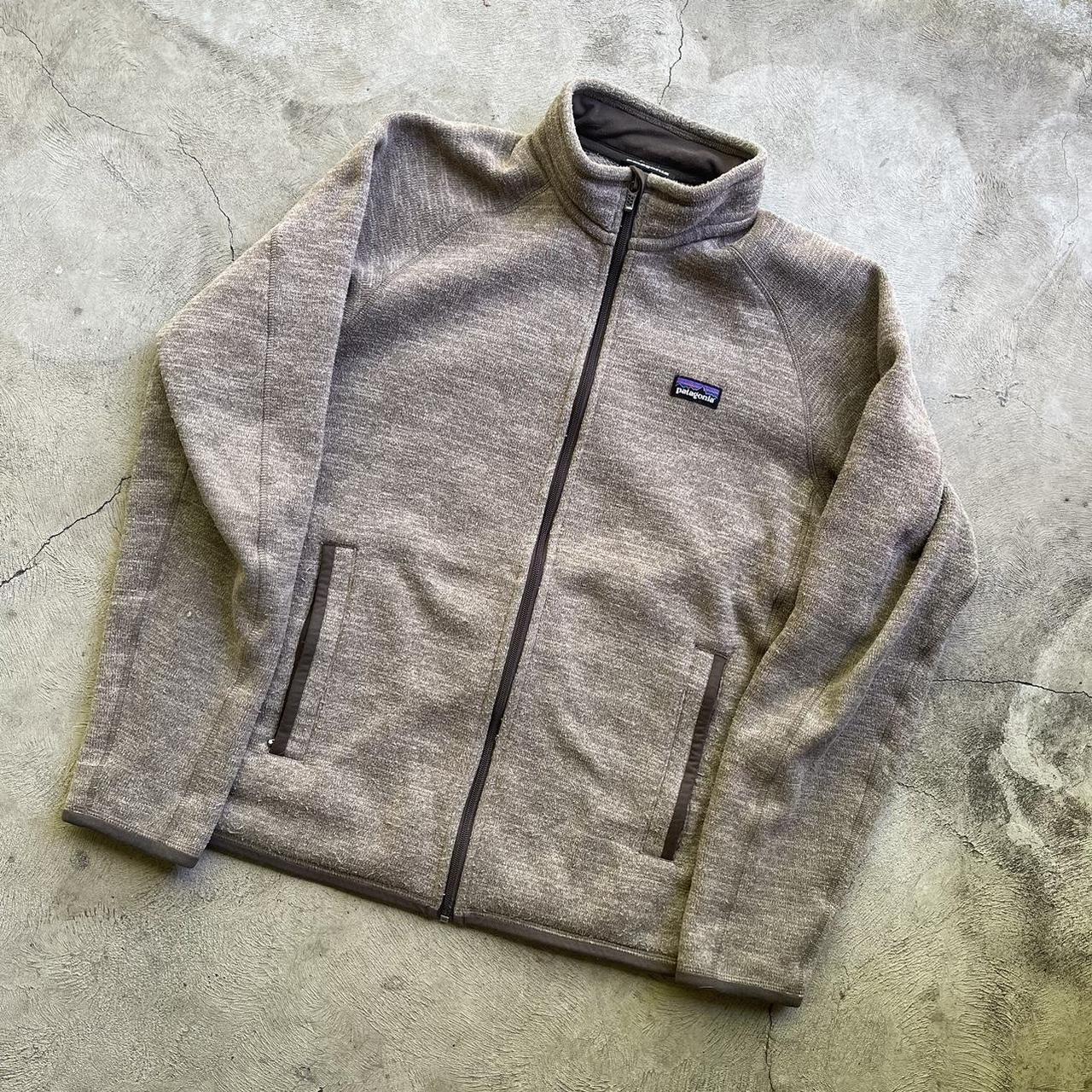 Patagonia Men's Brown and Cream Jacket | Depop