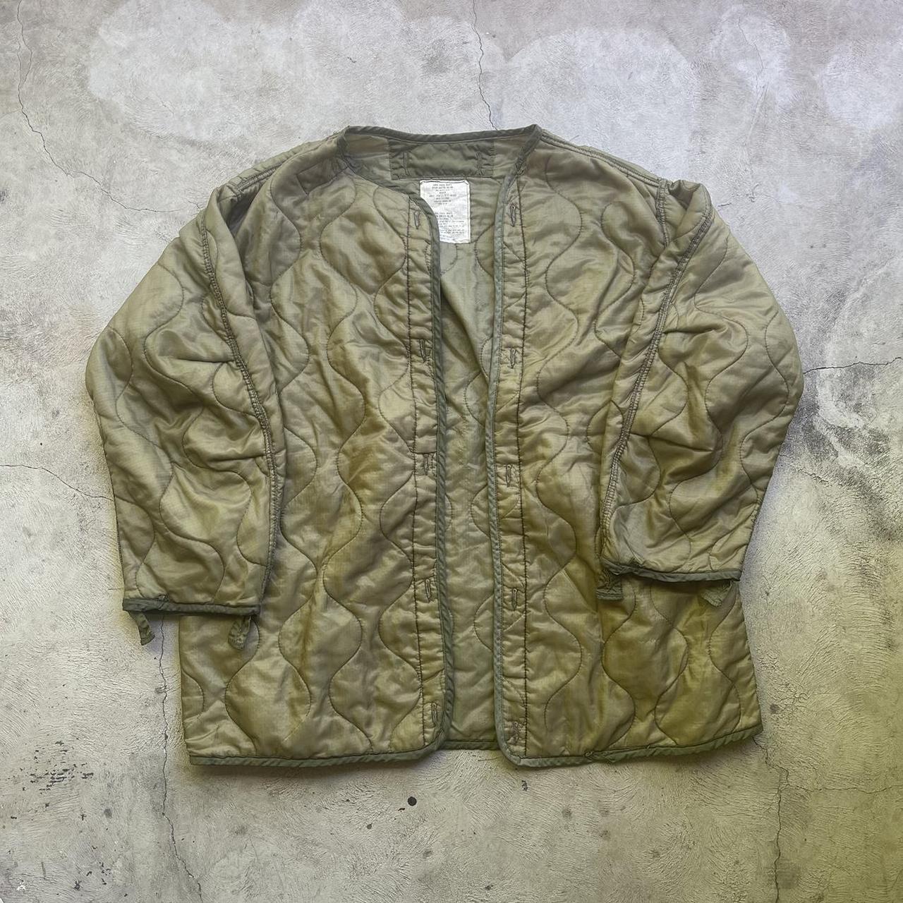 American Vintage Men's Green and Khaki Jacket | Depop