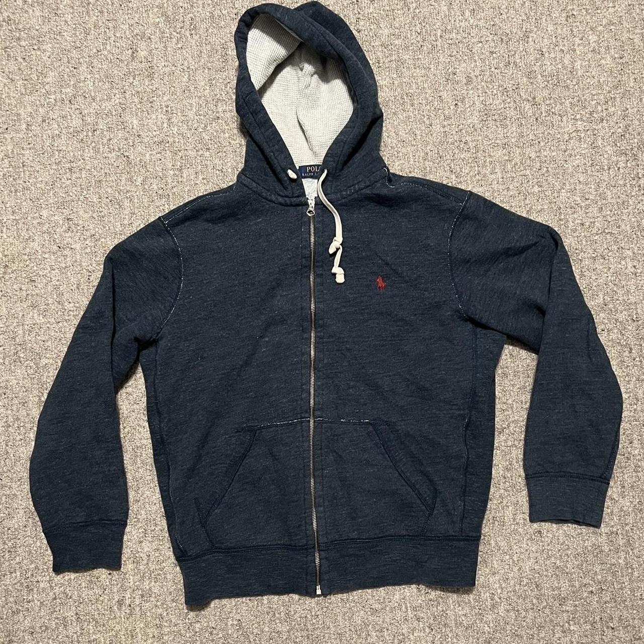 Navy Ralph Lauren Zip Up - Depop