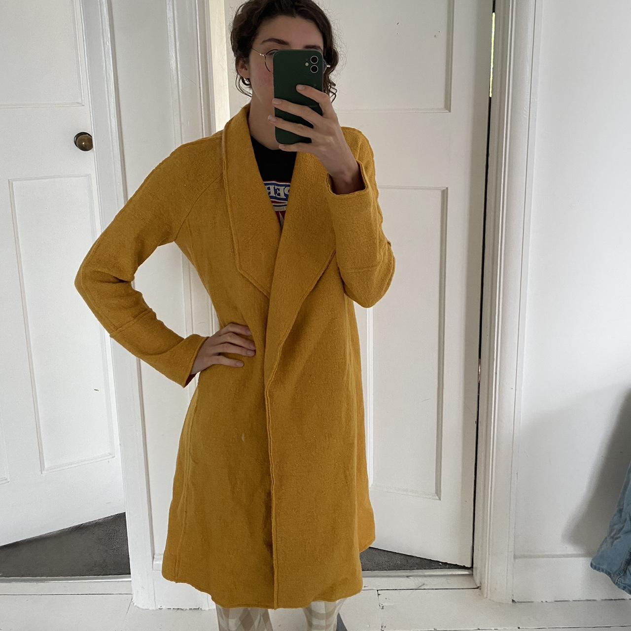 Tahari $340 NWT hot Duster Jacket Mustard