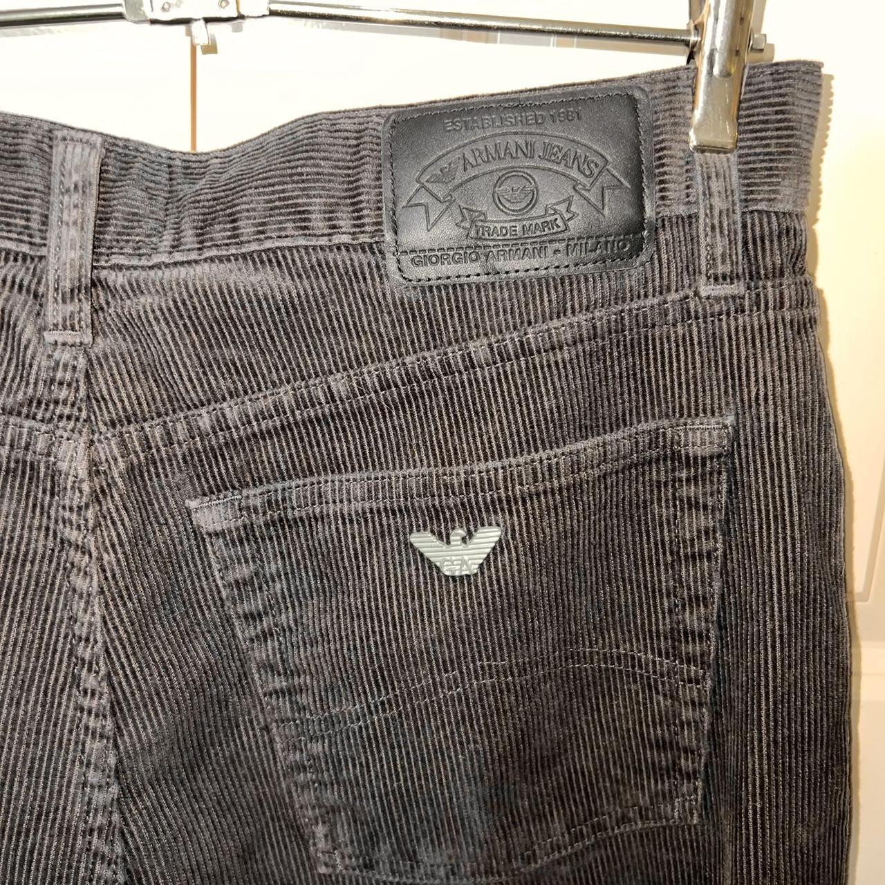 Armani Jeans Corduroy Brown Straight Leg pants... Depop